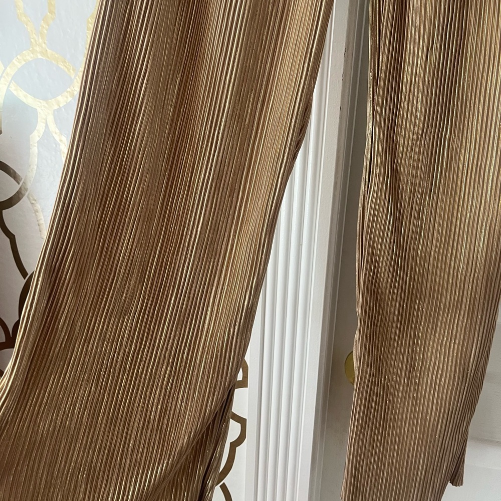 GOLD METALIC PANTS
